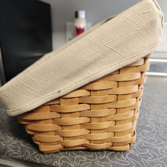 Longaberger '03 Lg Desktop Basket Protector Wooden Divider Liner - Picture 3 of 12